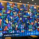 Melissa's painting Harvest at AC Hotel Ballantyne