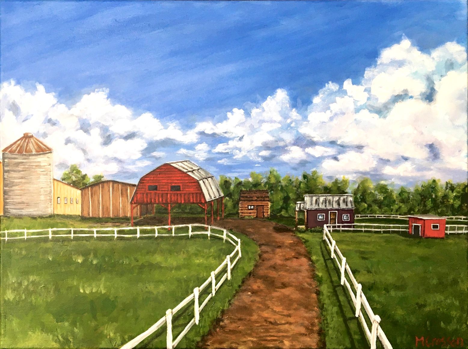 Painting of Catawba Farms by Melissa Crosson
