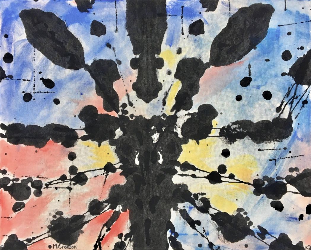 Rorschach Test inspired painting